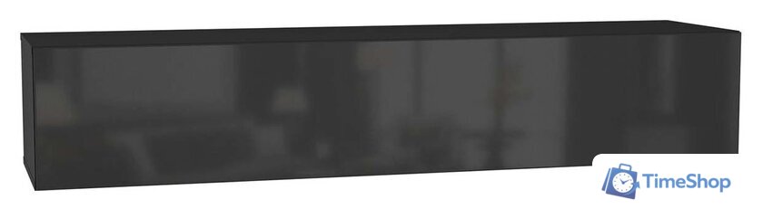 Полка НК-Мебель Point Тип-30 (черный/черный глянец) - Изображение №1 — Интернет-магазин Time-Shop