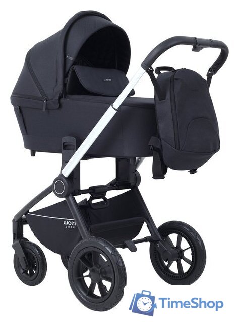 Универсальная коляска MOWbaby Zoom air MB087 (3 в 1, Silver Black) - Изображение №1 — Интернет-магазин Time-Shop
