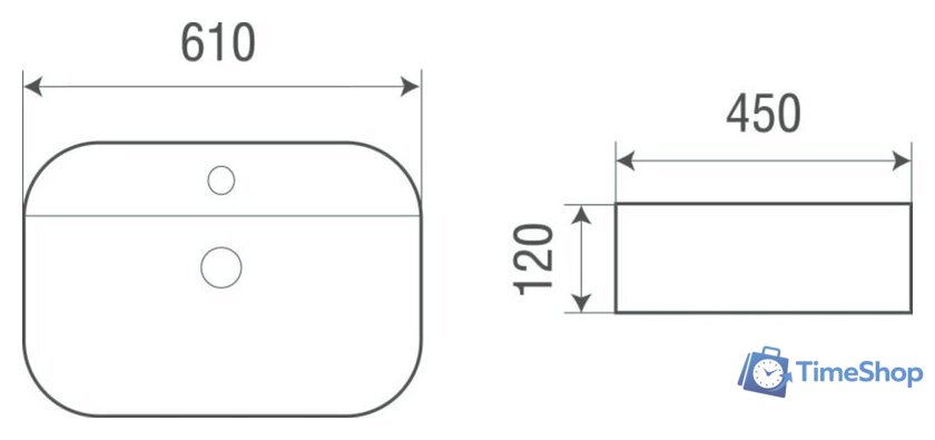 Умывальник WeltWasser Elbach 2205 - Изображение №2 — Интернет-магазин Time-Shop