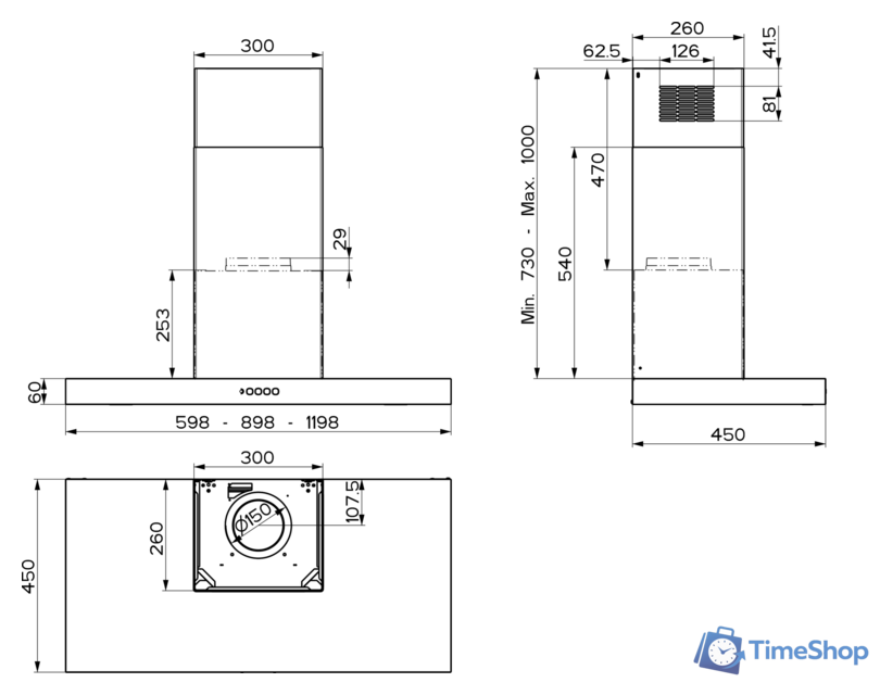 Кухонная вытяжка Faber Stilo Comfort X A120 325.0615.638 - Изображение №3 — Интернет-магазин Time-Shop