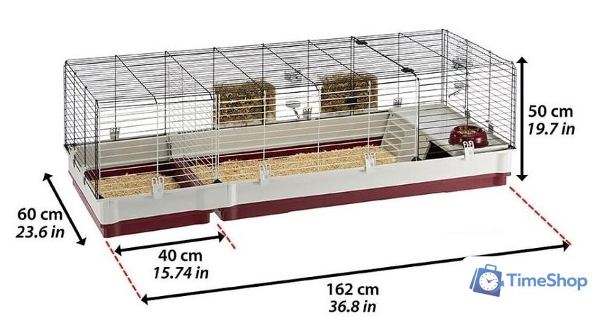 Клетка Ferplast Krolik 160 57072670 - Изображение №2 — Интернет-магазин Time-Shop