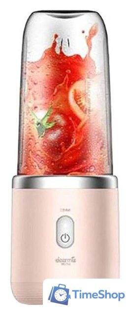 Портативный блендер Deerma DEM-NU05 Pink - Изображение №1 — Интернет-магазин Time-Shop