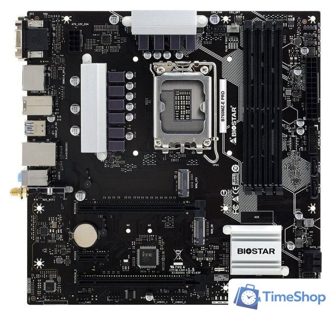 Материнская плата BIOSTAR B760MZ-E PRO Ver. 6.0 - Изображение №1 — Интернет-магазин Time-Shop