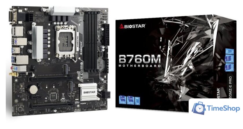 Материнская плата BIOSTAR B760MZ-E PRO Ver. 6.0 - Изображение №2 — Интернет-магазин Time-Shop