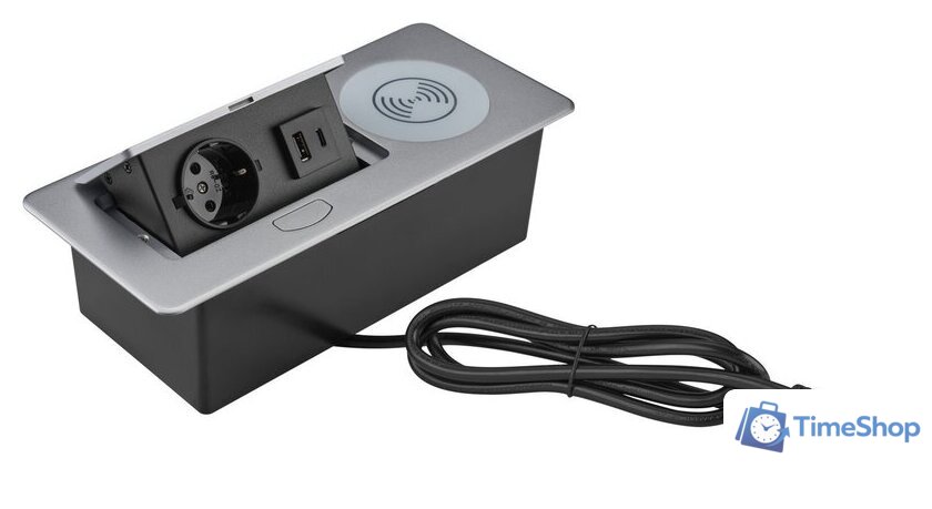 Сетевой фильтр CACTUS CS-SOCKET-USBA/C-WLESS - Изображение №1 — Интернет-магазин Time-Shop