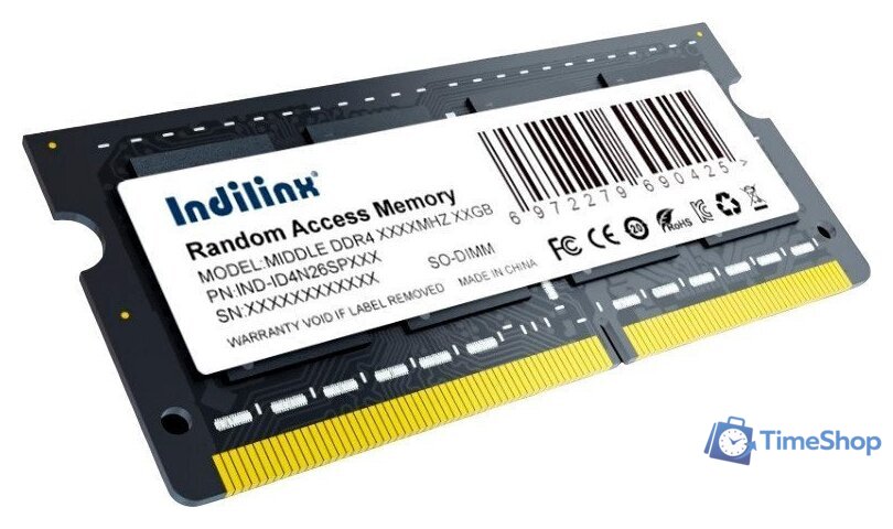 Оперативная память Indilinx 16ГБ DDR4 SODIMM 3200 МГц IND-ID4N32SP16X - Изображение №2 — Интернет-магазин Time-Shop