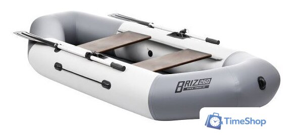 Гребная лодка Тонар Бриз 260 (белый/серый) - Изображение №1 — Интернет-магазин Time-Shop