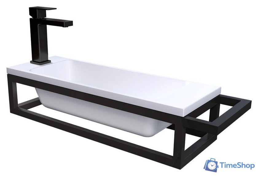  Grossman Тумба под умывальник Метрис 105003 (черный) - Изображение №1 — Интернет-магазин Time-Shop