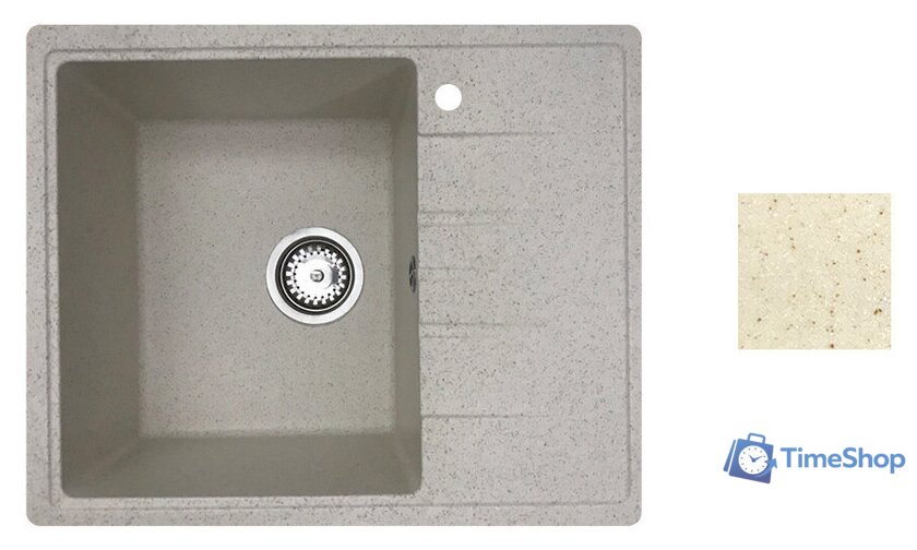 Кухонная мойка БелЭворс Mila L + смеситель W4998-4 (бежевый) - Изображение №2 — Интернет-магазин Time-Shop