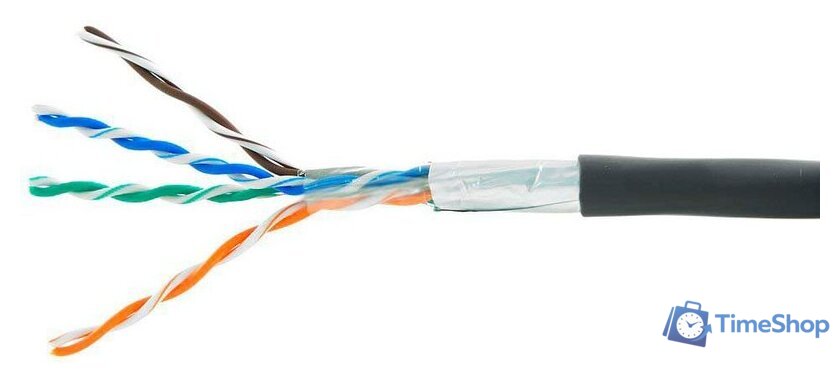 Кабель Cablexpert FPC-5051E-4-CU-OUT/100 (100 м, черный) - Изображение №1 — Интернет-магазин Time-Shop