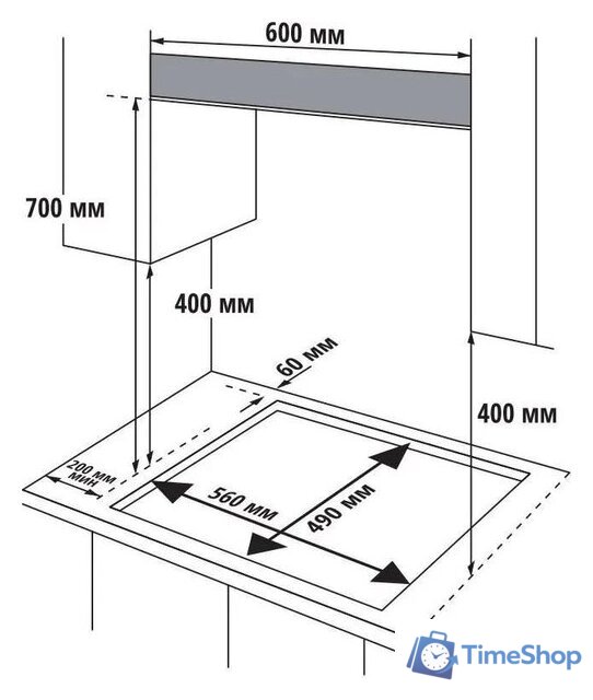 Варочная панель Leran GH 64662 BG - Изображение №5 — Интернет-магазин Time-Shop