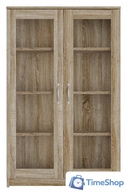 Тумба Mio Tesoro Сириус 2 двери со стеклом 78x123 2.02.03.390.3 (дуб сонома) - Изображение №3 — Интернет-магазин Time-Shop