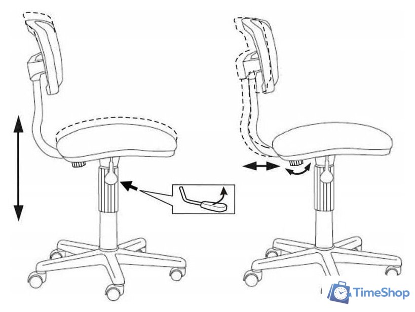 Офисное кресло Бюрократ CH-299NX (черный) - Изображение №5 — Интернет-магазин Time-Shop