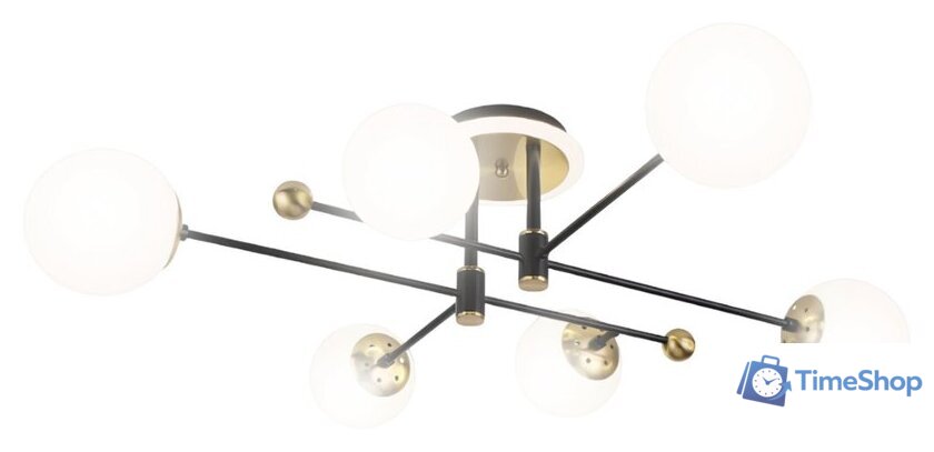 Припотолочная люстра Aitin Pro L73043/6T (черный/золото) - Изображение №1 — Интернет-магазин Time-Shop