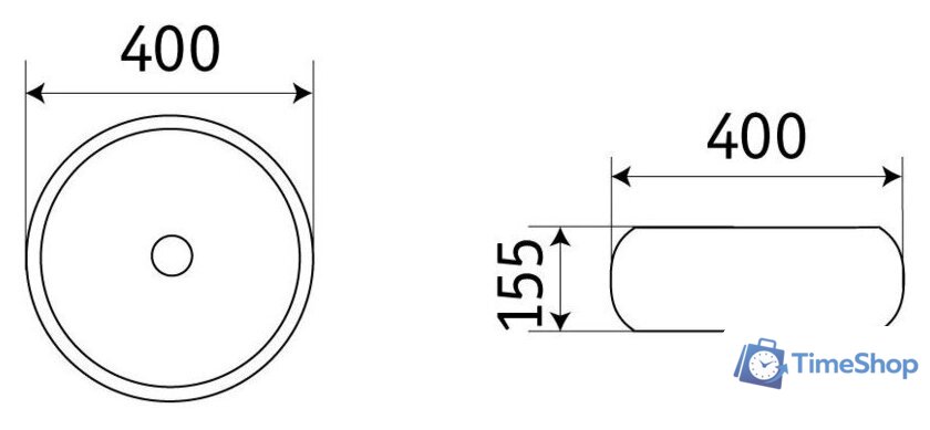 Умывальник CeramaLux 78217 - Изображение №2 — Интернет-магазин Time-Shop