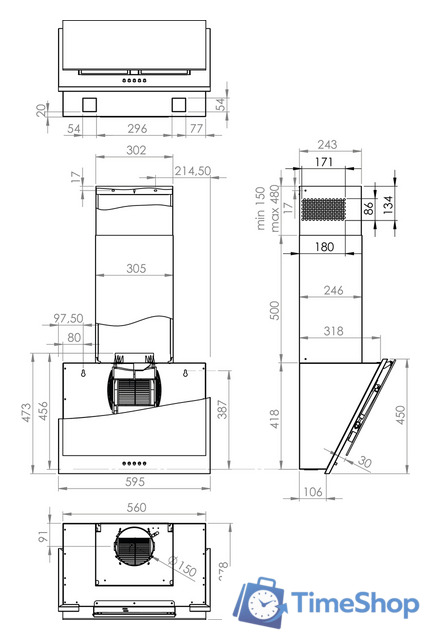 Кухонная вытяжка Gorenje WHI6SYW - Изображение №5 — Интернет-магазин Time-Shop