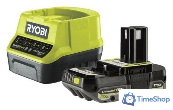 Аккумулятор с зарядным устройством Ryobi RC18120-120C 5133005090 (18В/2.0 Ah + 18В) - Изображение №1 — Интернет-магазин Time-Shop