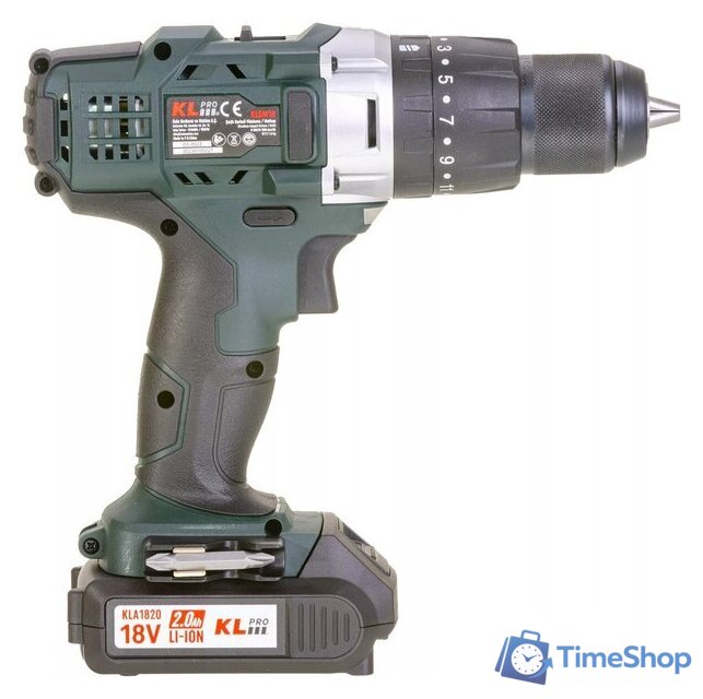 Ударная дрель-шуруповерт KLPRO KLDM18-20 (с 2-мя АКБ, кейс) - Изображение №6 — Интернет-магазин Time-Shop