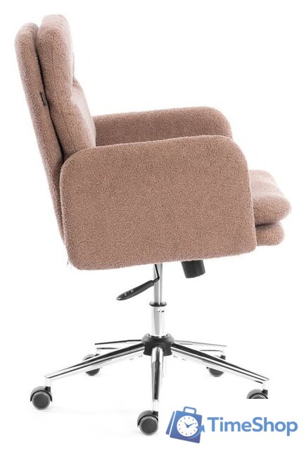 Офисное кресло TetChair Dover (хром/букле/коричневый) - Изображение №2 — Интернет-магазин Time-Shop