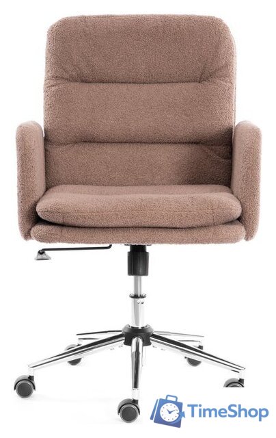 Офисное кресло TetChair Dover (хром/букле/коричневый) - Изображение №5 — Интернет-магазин Time-Shop