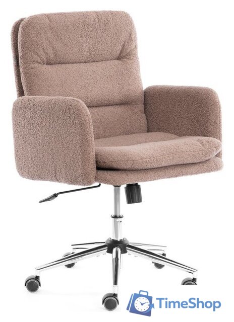 Офисное кресло TetChair Dover (хром/букле/коричневый) - Изображение №1 — Интернет-магазин Time-Shop