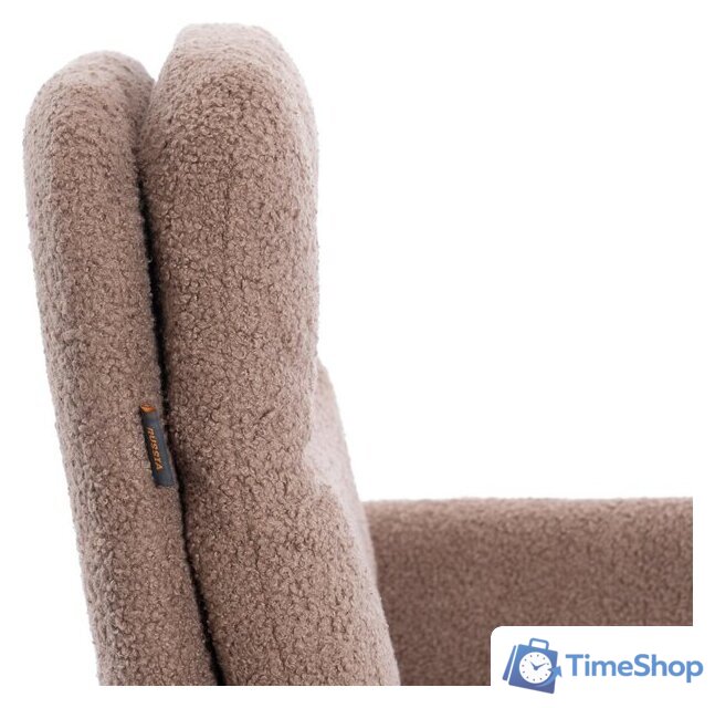 Офисное кресло TetChair Dover (хром/букле/коричневый) - Изображение №9 — Интернет-магазин Time-Shop