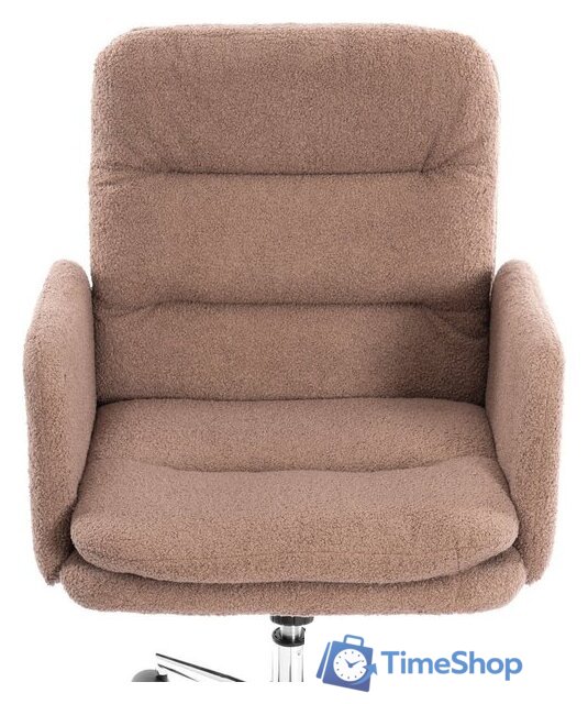 Офисное кресло TetChair Dover (хром/букле/коричневый) - Изображение №6 — Интернет-магазин Time-Shop