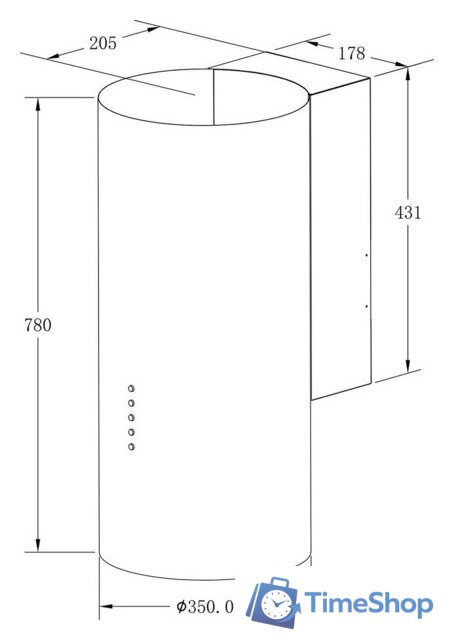 Кухонная вытяжка Meferi TUBE35WH Ultra - Изображение №16 — Интернет-магазин Time-Shop