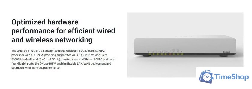 Wi-Fi роутер QNAP QHora-301W - Изображение №2 — Интернет-магазин Time-Shop