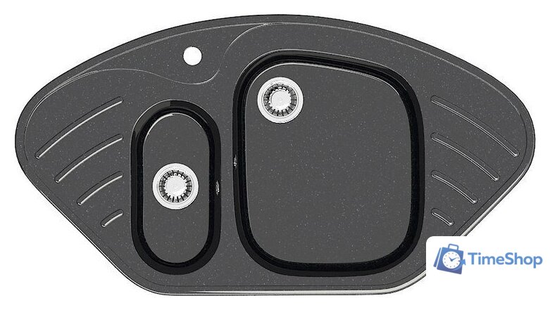 Кухонная мойка MARRBAXX Карельский камень модель 23/Q4 F023Q004 (черный) - Изображение №1 — Интернет-магазин Time-Shop