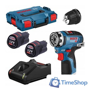 Дрель-шуруповерт Bosch GSR 12V-35 FC 06019H3001 (с 2-мя АКБ, кейс) - Изображение №1 — Интернет-магазин Time-Shop