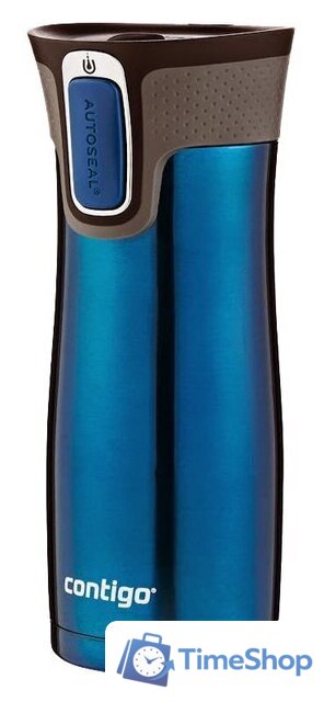 Термокружка Contigo West Loop 0.47л (синий) - Изображение №3 — Интернет-магазин Time-Shop