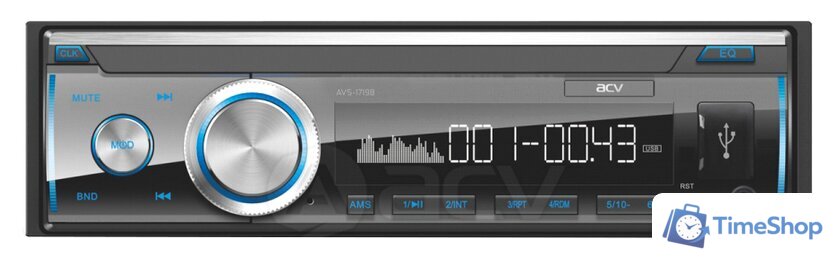 USB-магнитола ACV AVS-1719B - Изображение №1 — Интернет-магазин Time-Shop