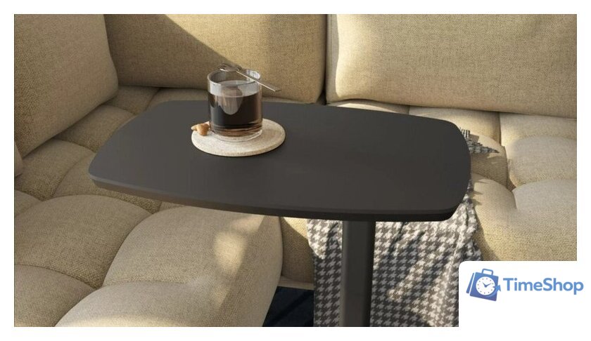 Приставной столик Калифорния мебель Дей (графит) - Изображение №3 — Интернет-магазин Time-Shop