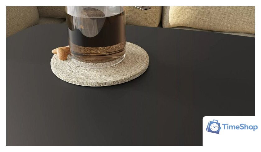 Приставной столик Калифорния мебель Дей (графит) - Изображение №4 — Интернет-магазин Time-Shop