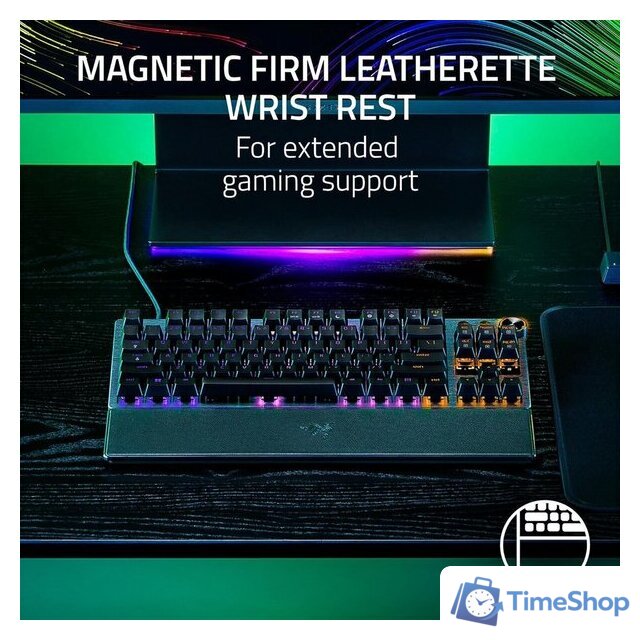 Клавиатура Razer Huntsman V3 Pro TKL (черный, нет кириллицы) - Изображение №8 — Интернет-магазин Time-Shop