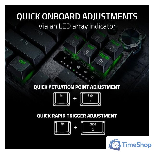 Клавиатура Razer Huntsman V3 Pro TKL (черный, нет кириллицы) - Изображение №4 — Интернет-магазин Time-Shop