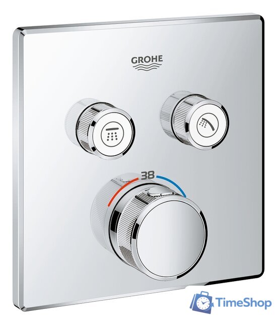 Смеситель без скрытого механизма Grohe Grohtherm SmartControl 29124000 - Изображение №1 — Интернет-магазин Time-Shop