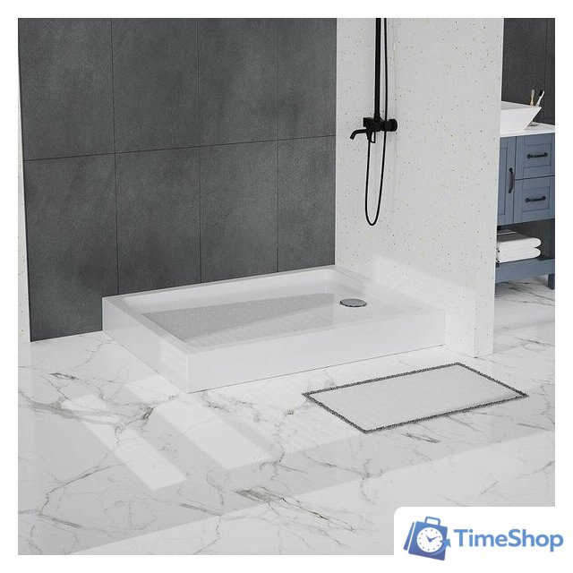 Душевой поддон BelBagno TRAY-BB-AH-120/100-15-W 120x100 - Изображение №6 — Интернет-магазин Time-Shop
