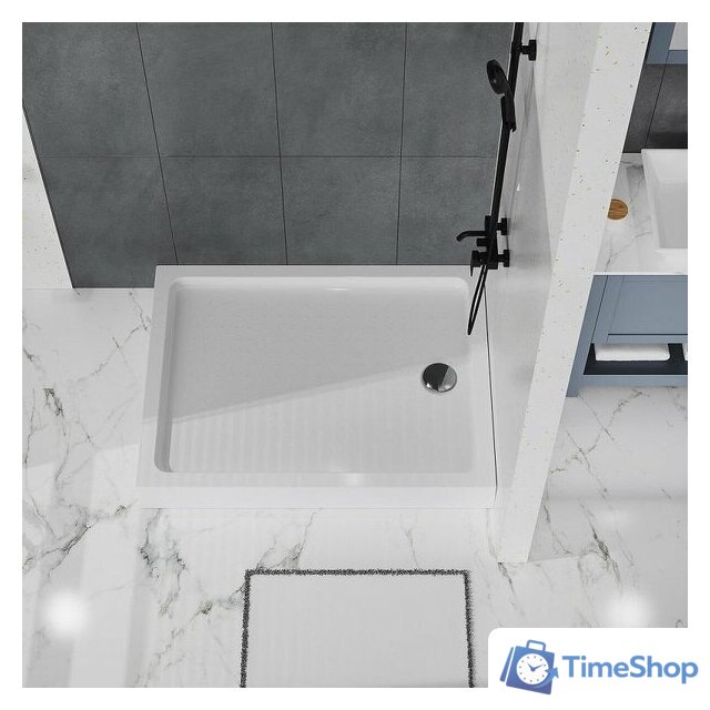 Душевой поддон BelBagno TRAY-BB-AH-120/100-15-W 120x100 - Изображение №5 — Интернет-магазин Time-Shop