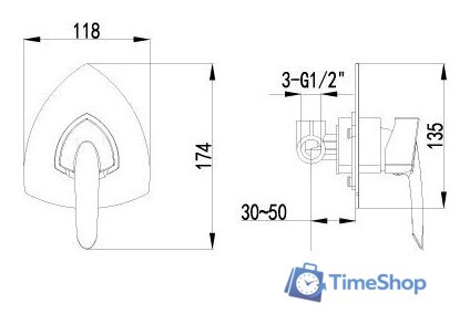 Смеситель Lemark Mars LM3523C - Изображение №2 — Интернет-магазин Time-Shop
