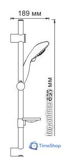 Душевой гарнитур  Wasserkraft A004 - Изображение №3 — Интернет-магазин Time-Shop