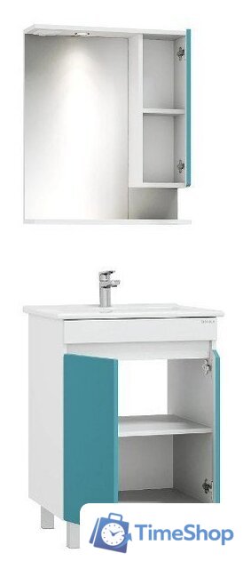  Onika Тумба под умывальник Марви 60 106153 (бирюзовый) - Изображение №4 — Интернет-магазин Time-Shop