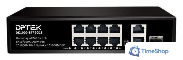 Неуправляемый коммутатор DPTEK DK1000-8TP2G1S - Изображение №1 — Интернет-магазин Time-Shop