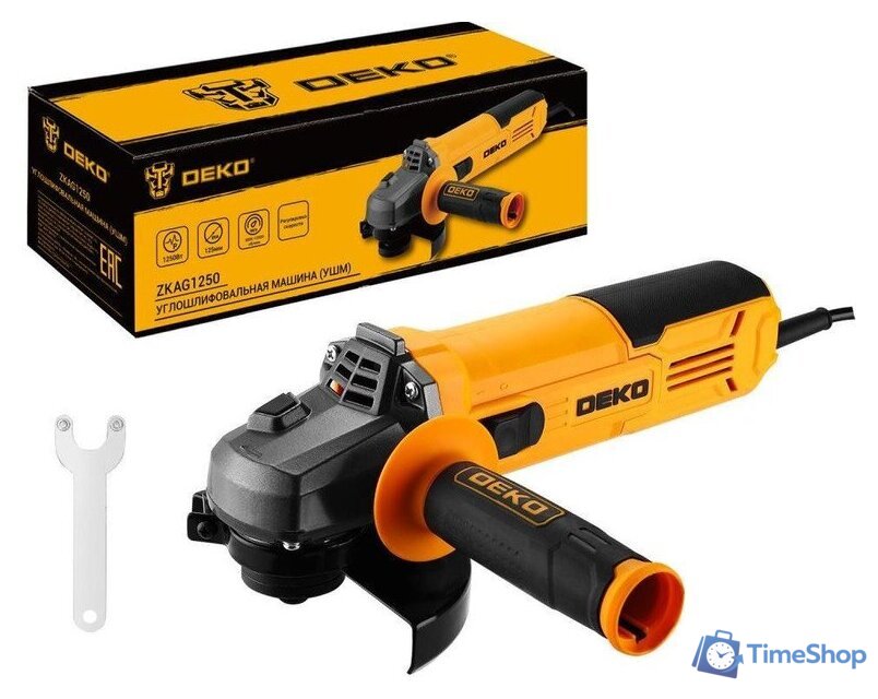 Угловая шлифмашина Deko ZKAG1250 081-1010 - Изображение №1 — Интернет-магазин Time-Shop