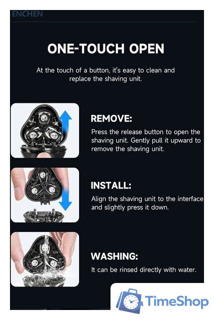 Электробритва Enchen BlackStone Max - Изображение №14 — Интернет-магазин Time-Shop