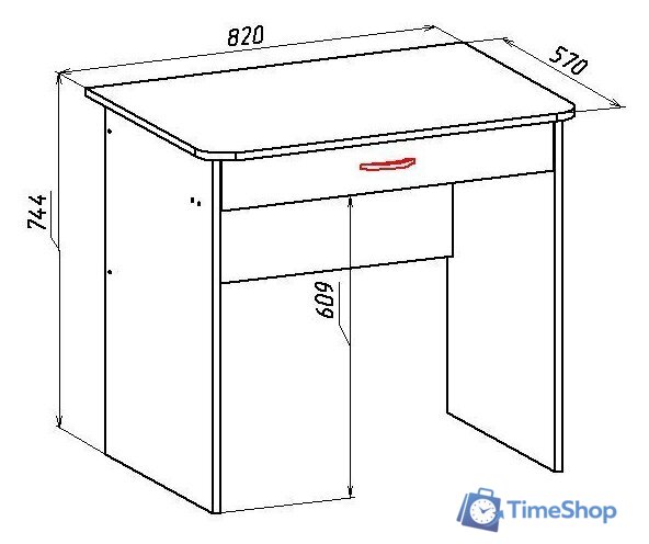 Стол Мебель-класс Форум (белый/дуб сонома) - Изображение №3 — Интернет-магазин Time-Shop