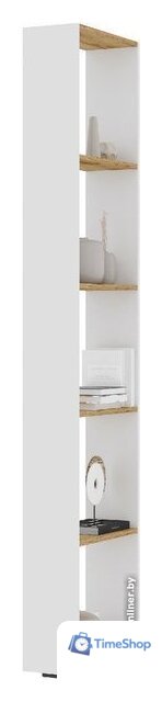 Стеллаж Стендмебель Хелен СТЛ 01 (белый/дуб крафт золотой) - Изображение №1 — Интернет-магазин Time-Shop