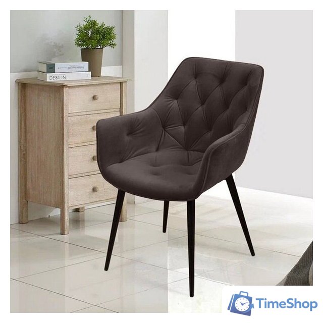 Стул с подлокотниками Ваш день Archi Barkhat 14 (графит) - Изображение №4 — Интернет-магазин Time-Shop