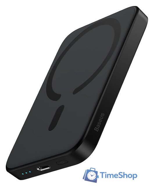 Внешний аккумулятор Baseus Magnetic Mini Wireless Fast Charging Power Bank 20W 6000mAh (черный) - Изображение №1 — Интернет-магазин Time-Shop